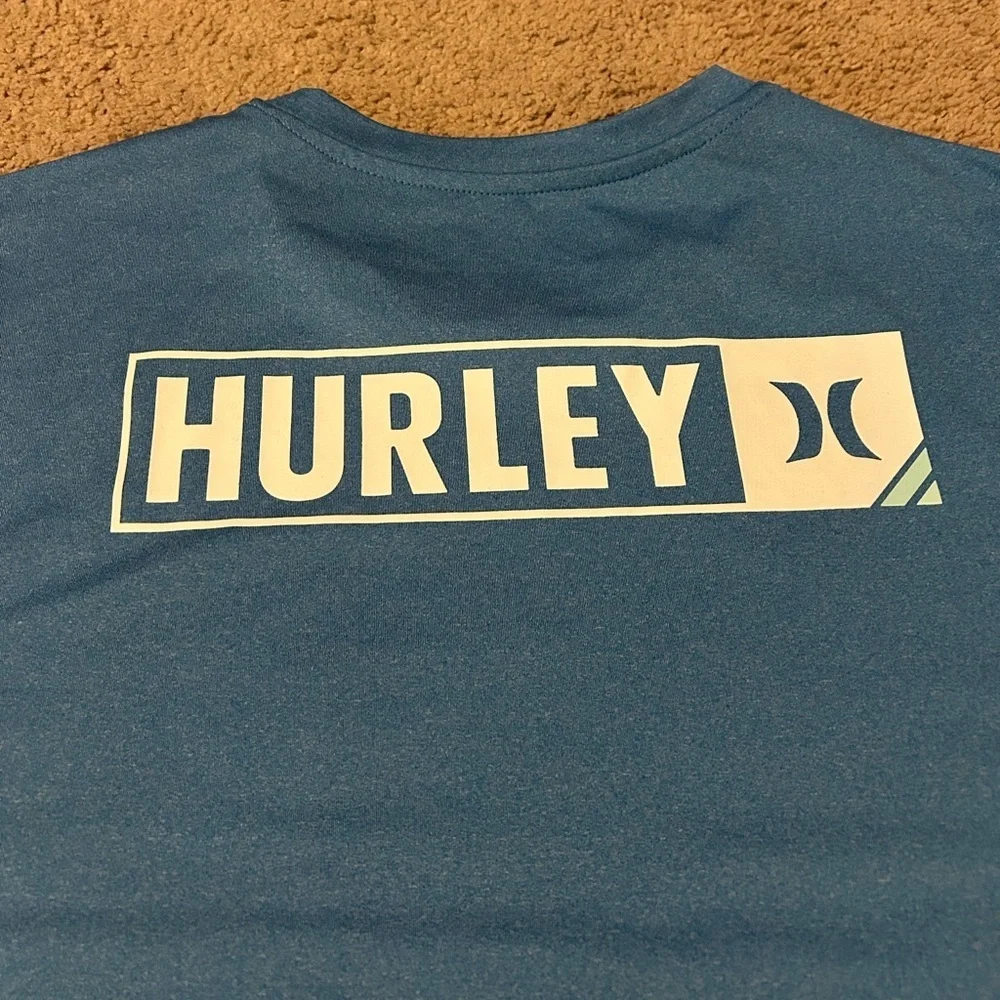 NWOT HURLEY Corner Hybrid UPF Short Sleeve Rashguard